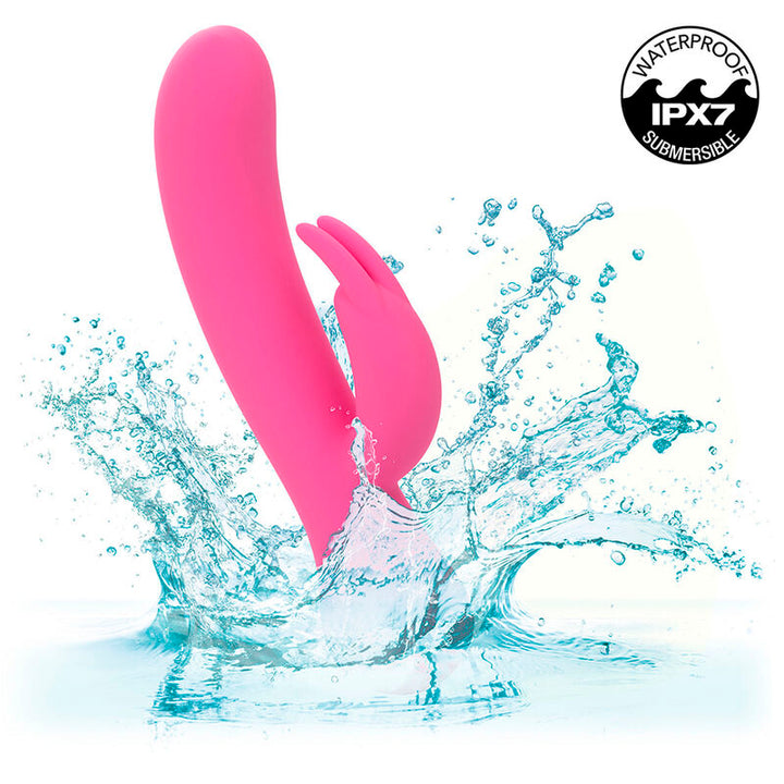 CALEXOTICS - FIRST TIME VIBRADOR COELHO RECARREGÁVEL ROSA