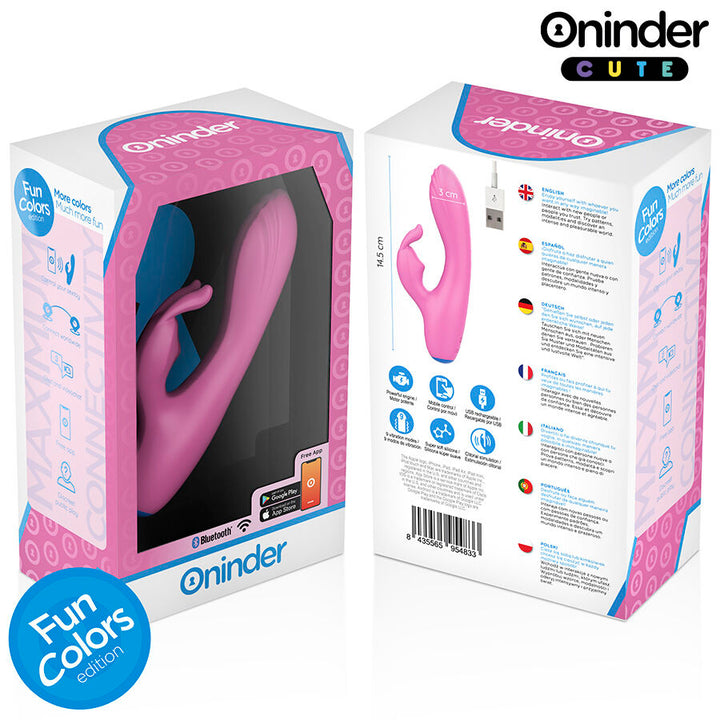 ONINDER CUTE - VIBRADOR LOVE BUNNY PARA PONTO G E CLITÓRIS - APLICATIVO MUNDIAL GRATUITO