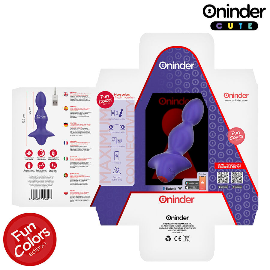 ONINDER CUTE - PLUG ANAL VIBRANTE LOVE BUTT - APLICATIVO MUNDIAL GRATUITO