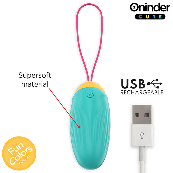 ONINDER CUTE - OVO DE SILICONE VIBRO-GIRATÓRIO LOVE PLEASURE - APLICATIVO MUNDIAL GRATUITO