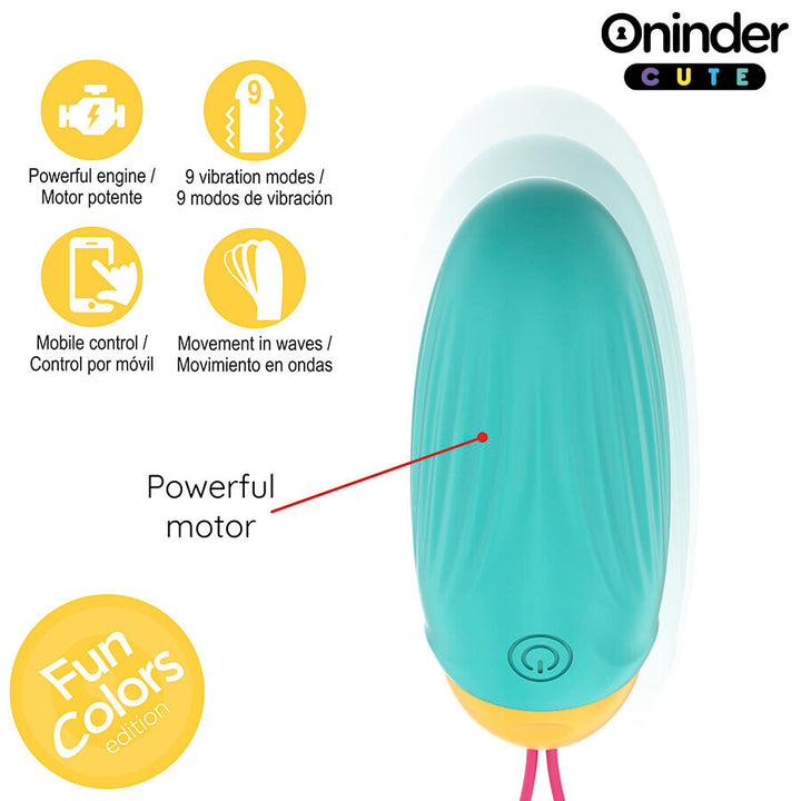 ONINDER CUTE - OVO DE SILICONE VIBRO-GIRATÓRIO LOVE PLEASURE - APLICATIVO MUNDIAL GRATUITO