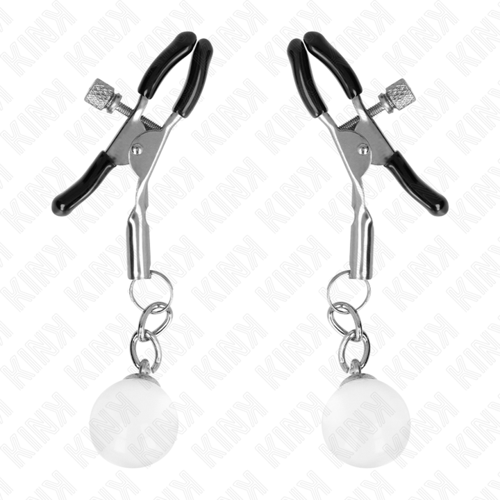KINK - GRAMPOS DE BICO DE VIDRO PRATA 6 CM