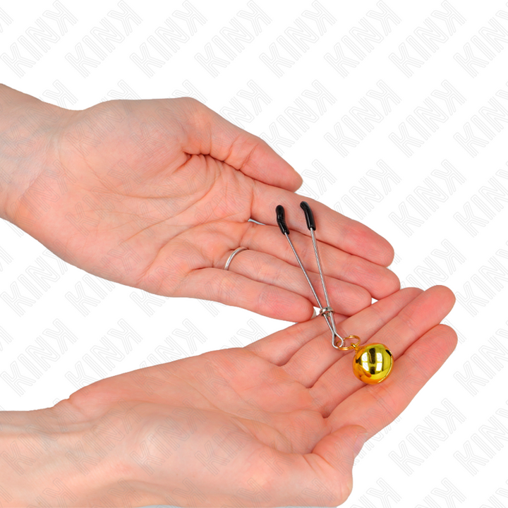 KINK - PINÇAS DE BINO FINAS OURO 7 CM
