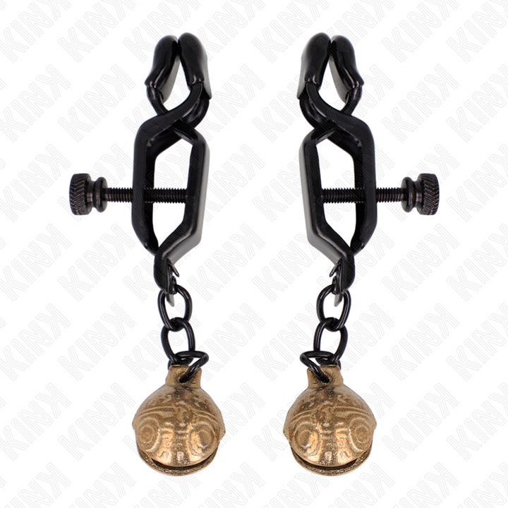 KINK - GRAMPOS DE BICO ESTILO BELL JAW PRETO 7 CM