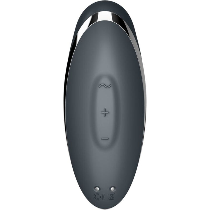 SATISFYER - TAP & CLIMAX 2 VIBRADOR E ESTIMULADOR CINZA