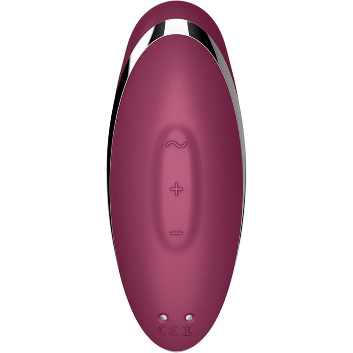 SATISFYER - TAP & CLIMAX 2 VIBRADOR & ESTIMULADOR VERMELHO