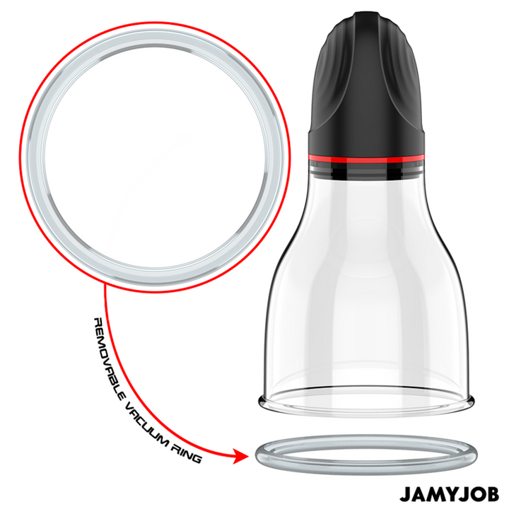 JAMYJOB - BOMBA DE TESTÍCULOS AUTOMÁTICA XPAND LITE 3 NÍVEIS DE SUCÇÃO CINZA