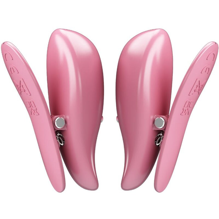 PRETTY LOVE - CAILEY NIPPLE CLAMPS 10 VIBRAÇÕES CONTROLE REMOTO ROSA