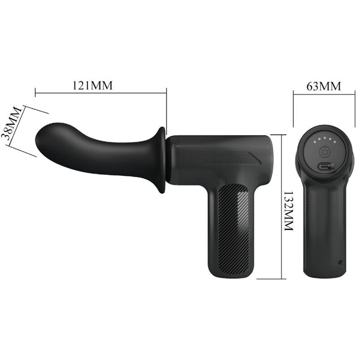 PRETTY LOVE - DJ DOCTOR MASSAGER 5 CONFIGURAÇÕES PRETO