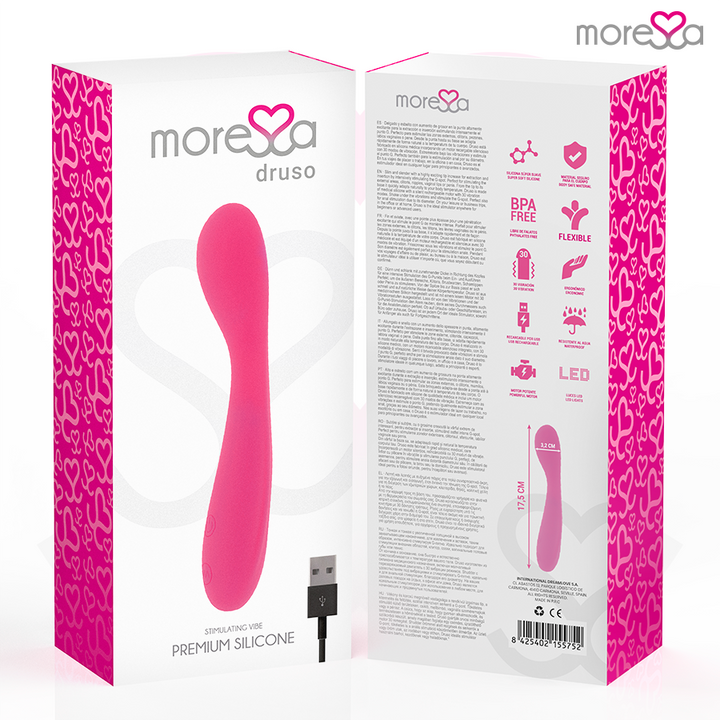 MORESSA - DRUSO PREMIUM SILICONE RECARREGVEL