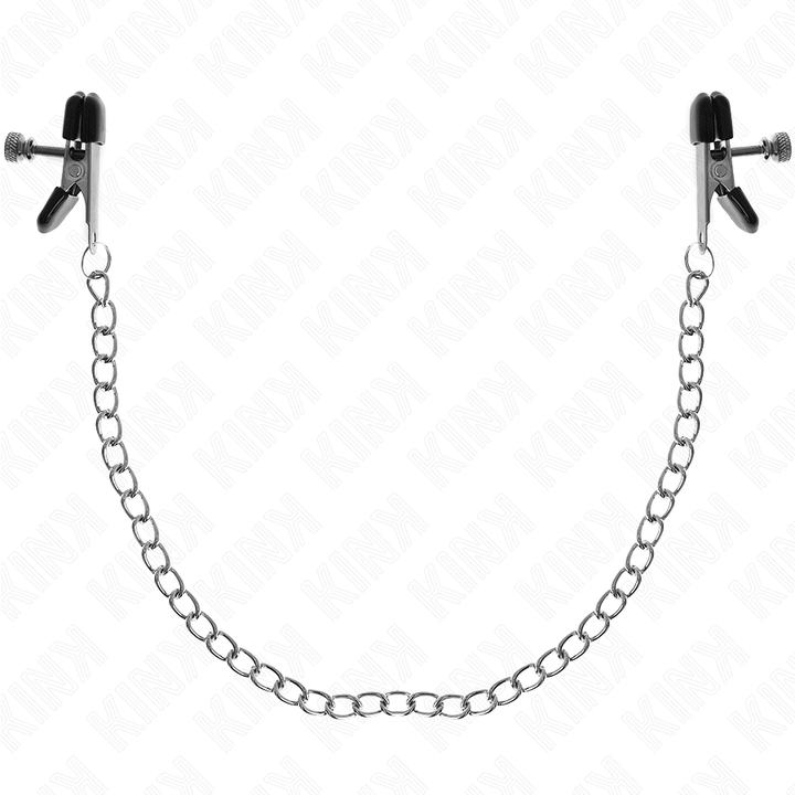 KINK - PINÇAS DE CORRENTE PLANA PRATA 34 CM