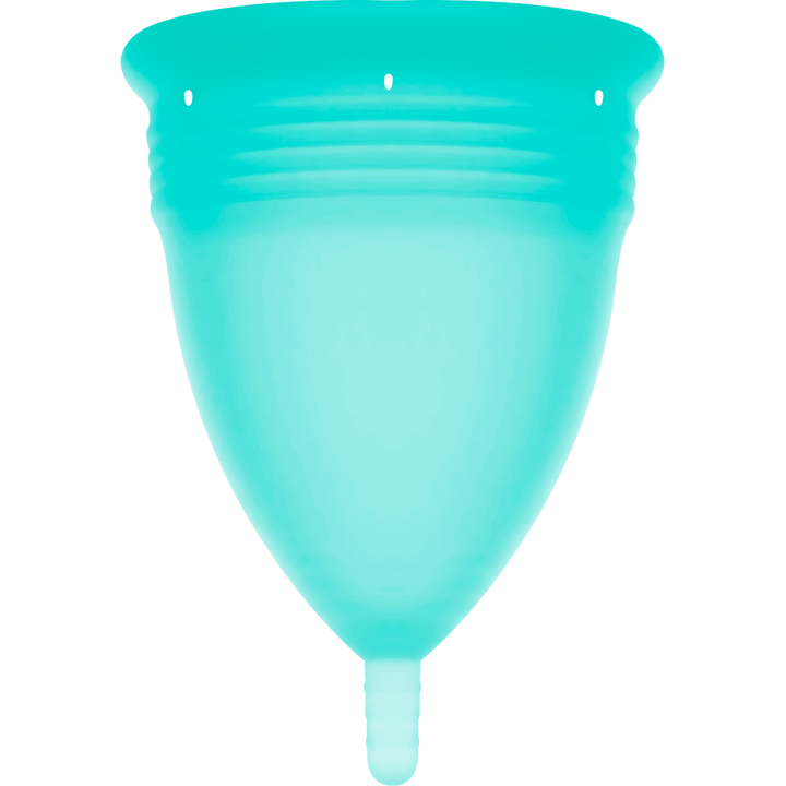 STERCUP - COPO MENSTRUAL DE SILICONE FDA AQUAMARINE - TAMANHO S